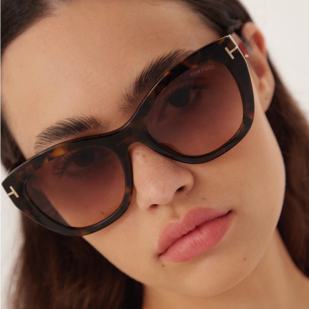 TOM FORD ALISTAIR RED HAVANA/BROWN POLARIZED SUNGLASSES TF524